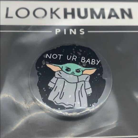 NWT Baby Yoda Look Human Pin - Picture 4 of 5